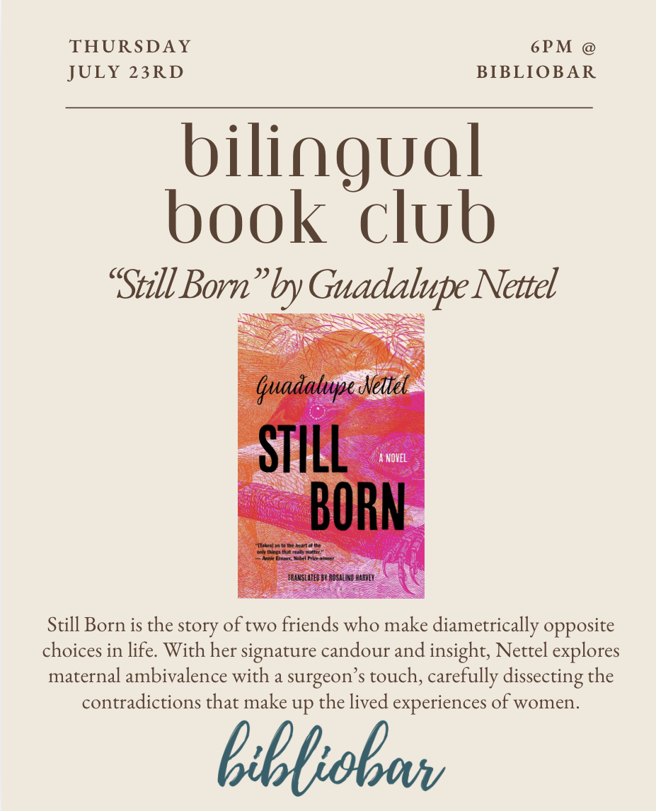 Bilingual Book Club - July, "Still Born"