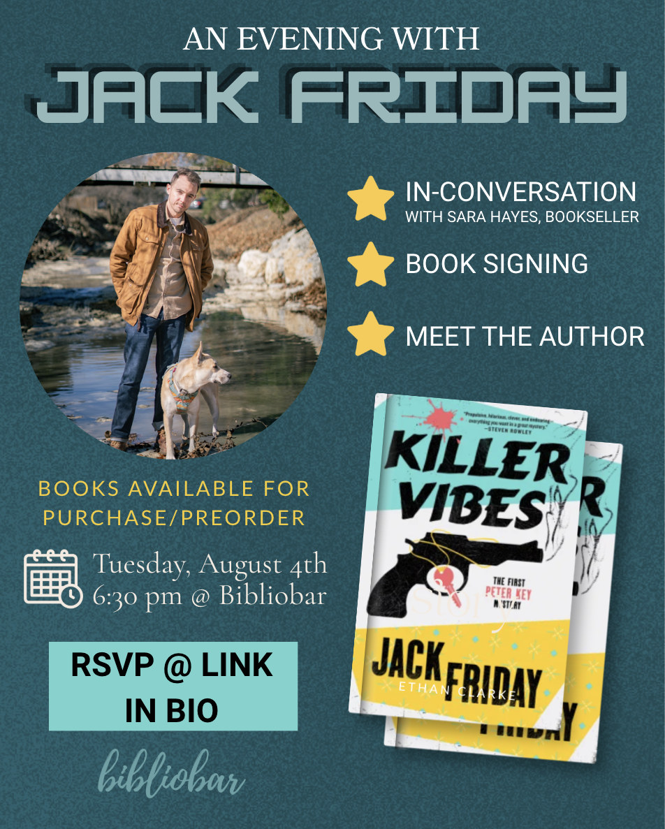 Jack Friday: In-Conversation on Newest Novel, "Killer Vibes"