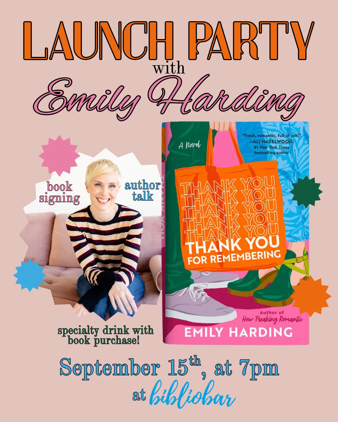 Launch Party with Emily Harding!