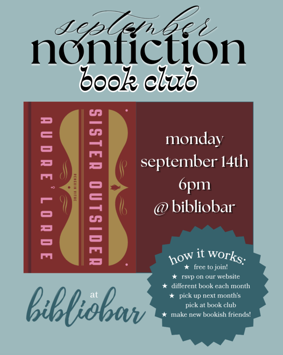 September Nonfiction Book Club: "Sister Outsider" by Audre Lorde