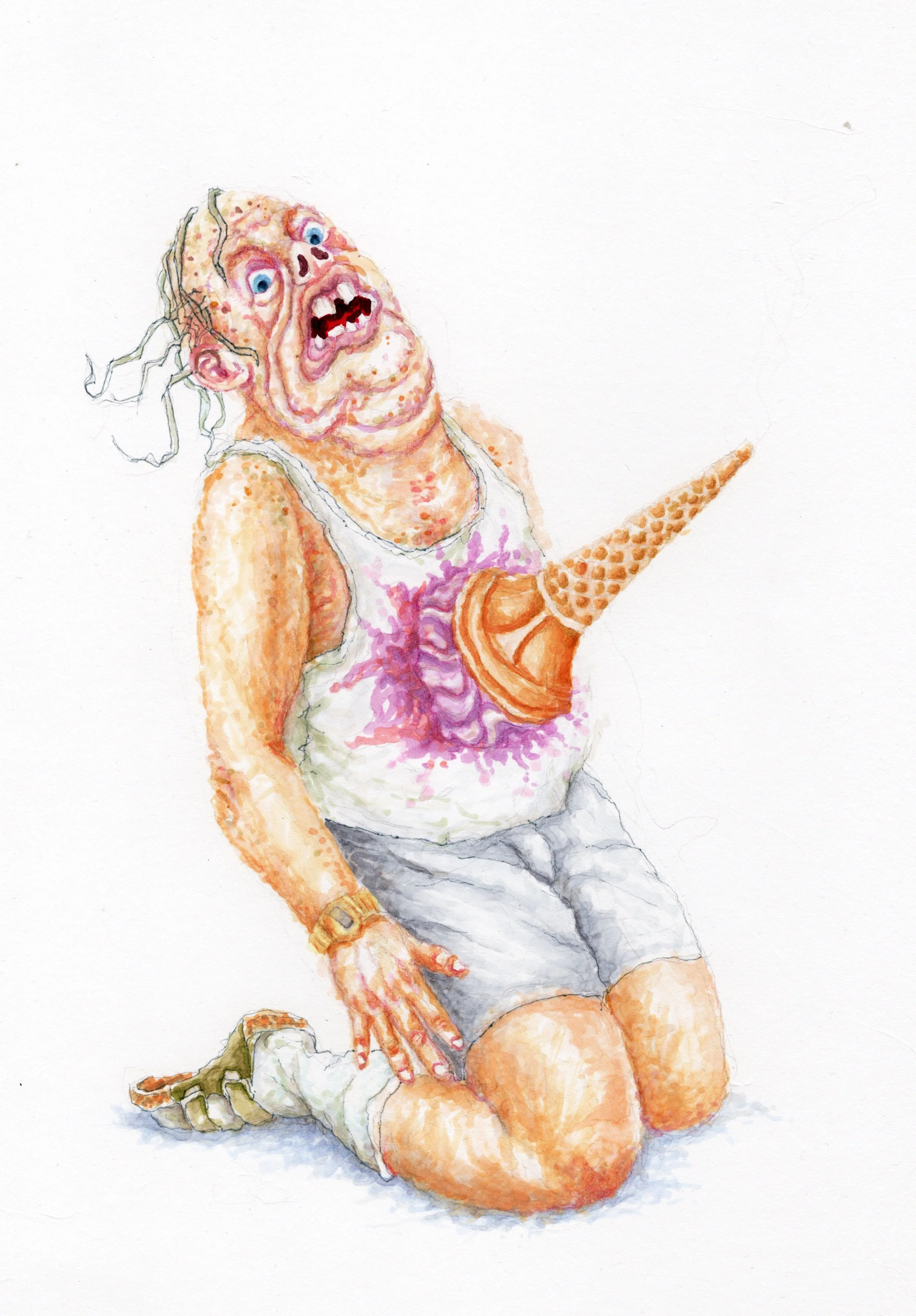 The Ice Cream Murders • A4, COPIC markers on paper, 2026