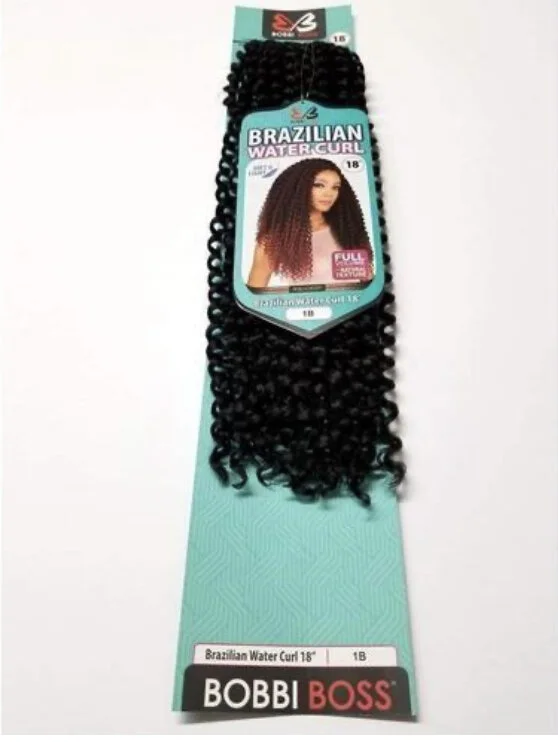 BOBBI BOSS BRAZILIAN  WATER CURL CROCHET BRAID 18'