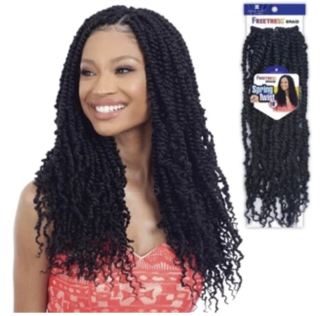 Freetress Synthetic Crochet Braid Spring Twist 12"