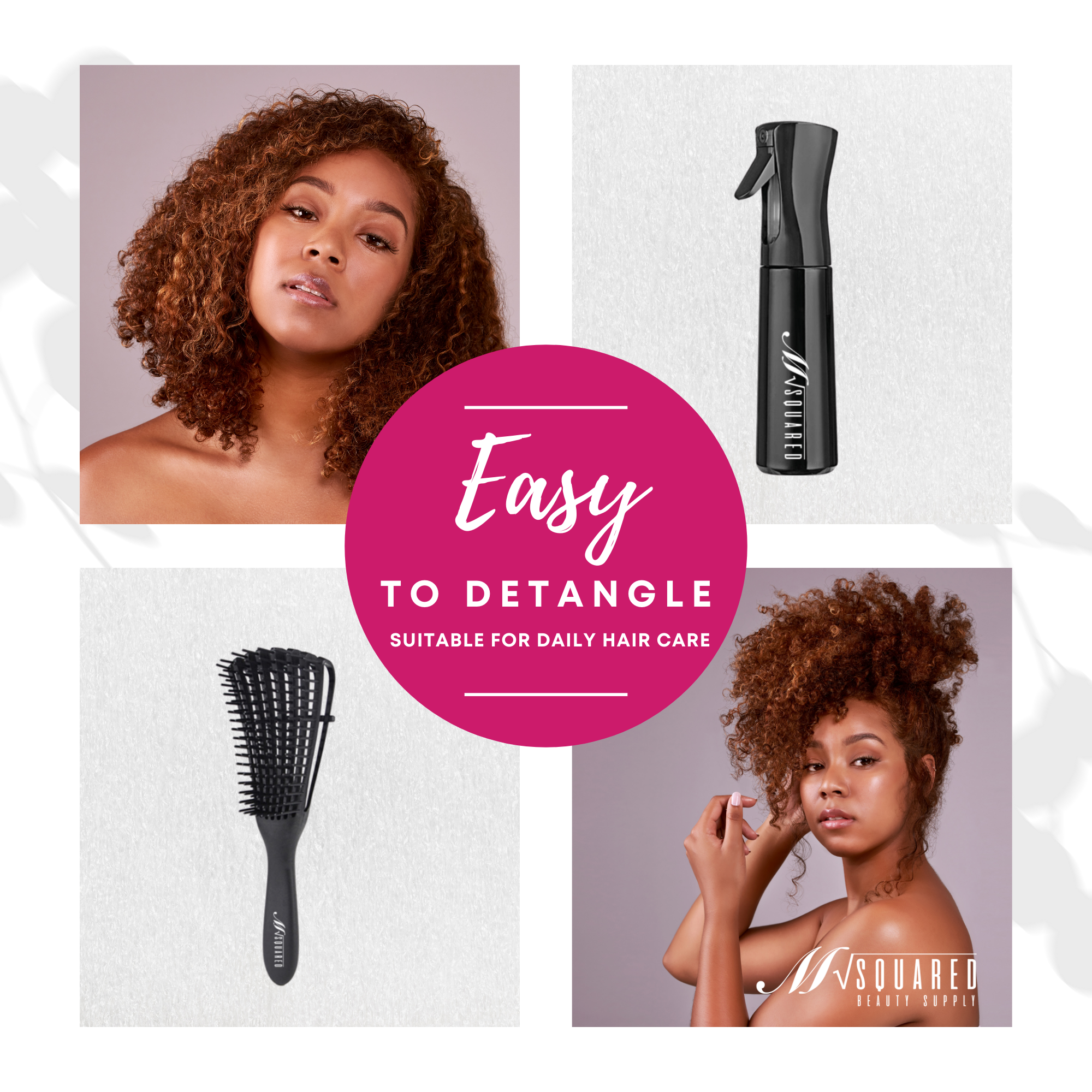 Msquared Detangling Kit For Curly Hair