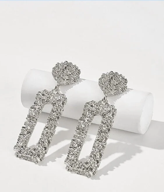 SILVER DROP EARRINGS