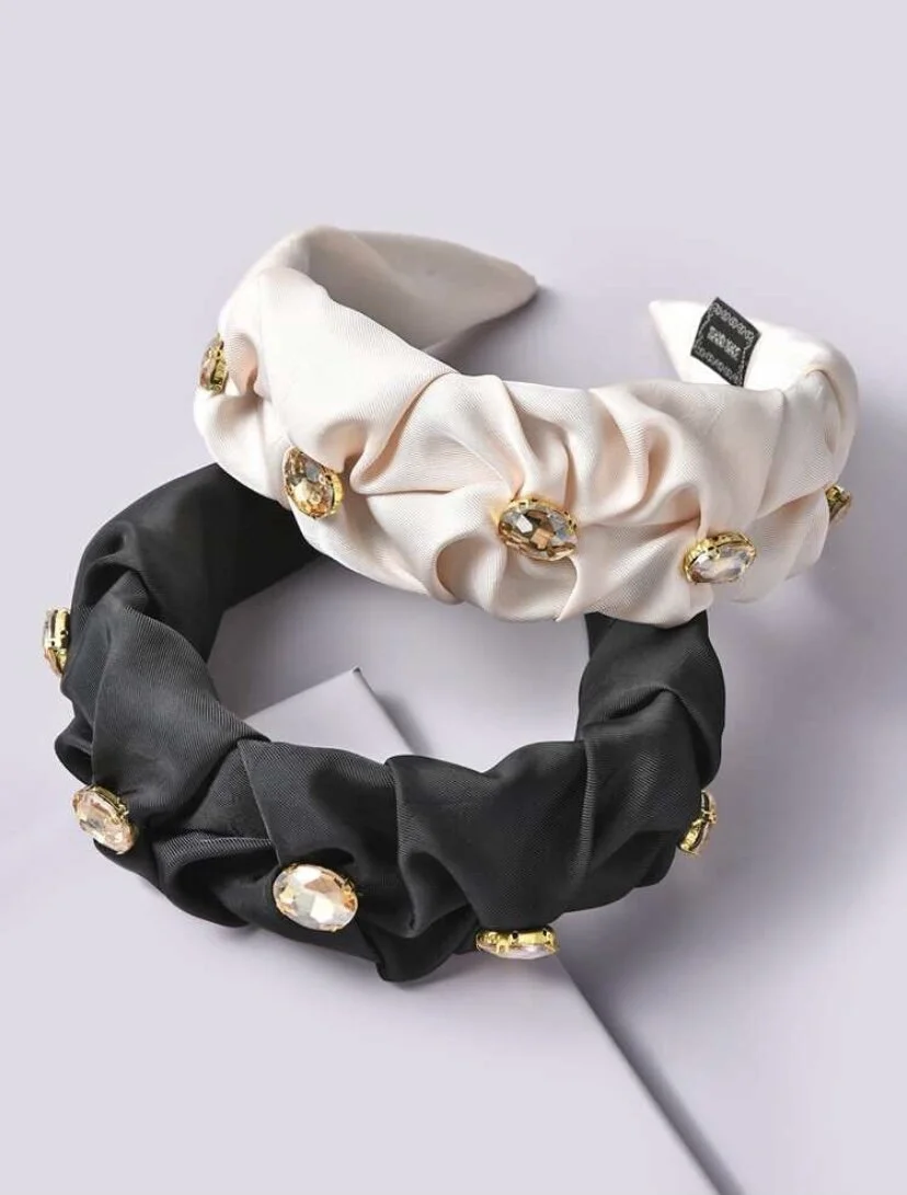 DIAMOND RUNCHED HEADBAND