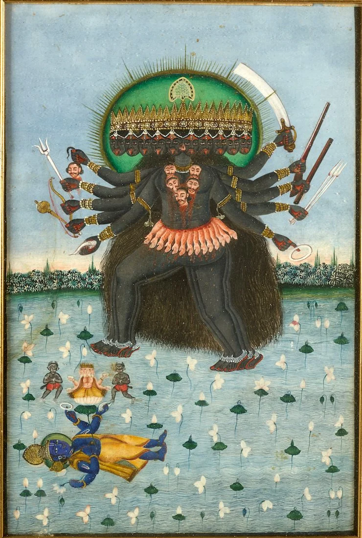 Kali ~ gouache, India 19thc- early 20thc .jpg