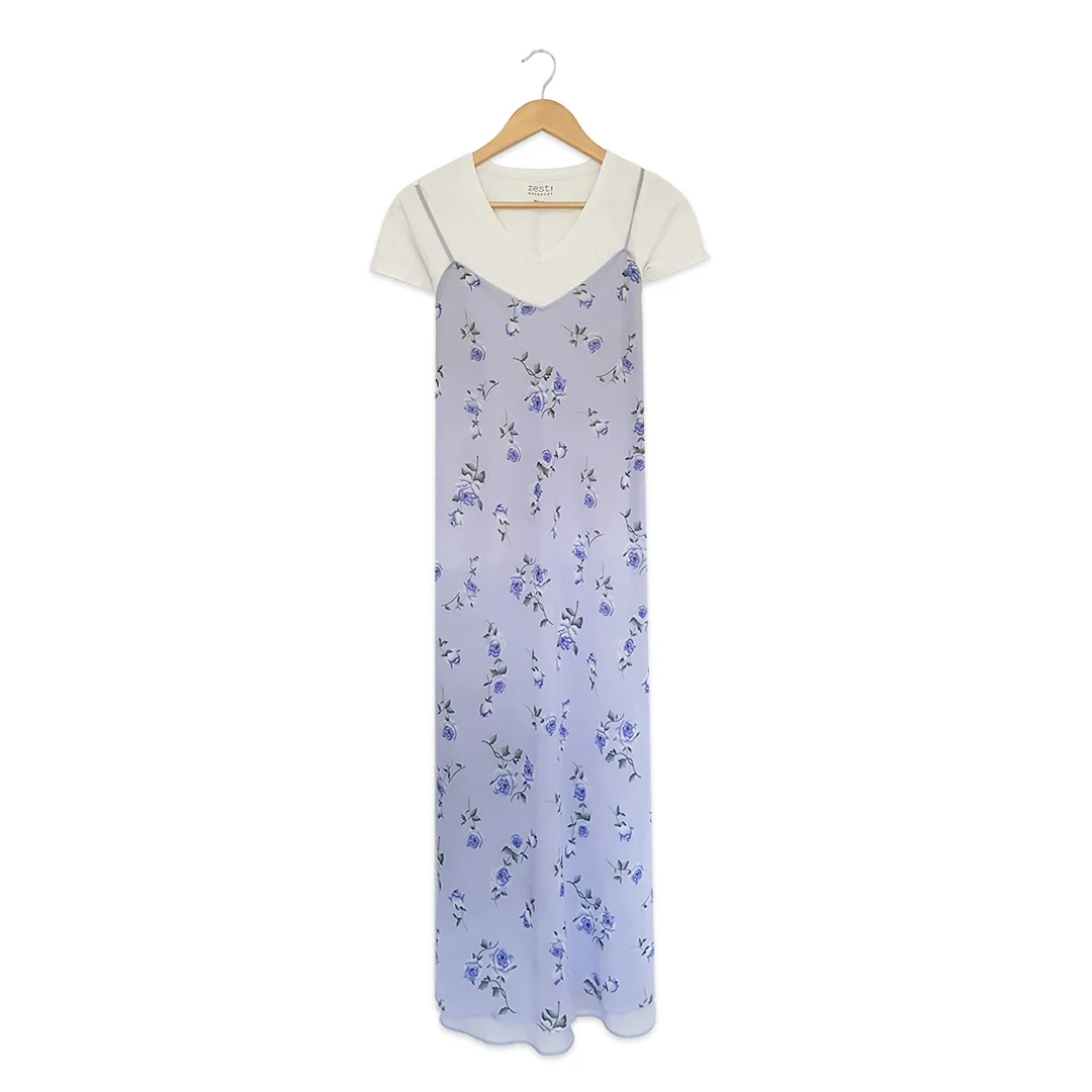 Op shop finds: White tee $1.00, Summer dress maybe $12.00... I got it four or five years ago!