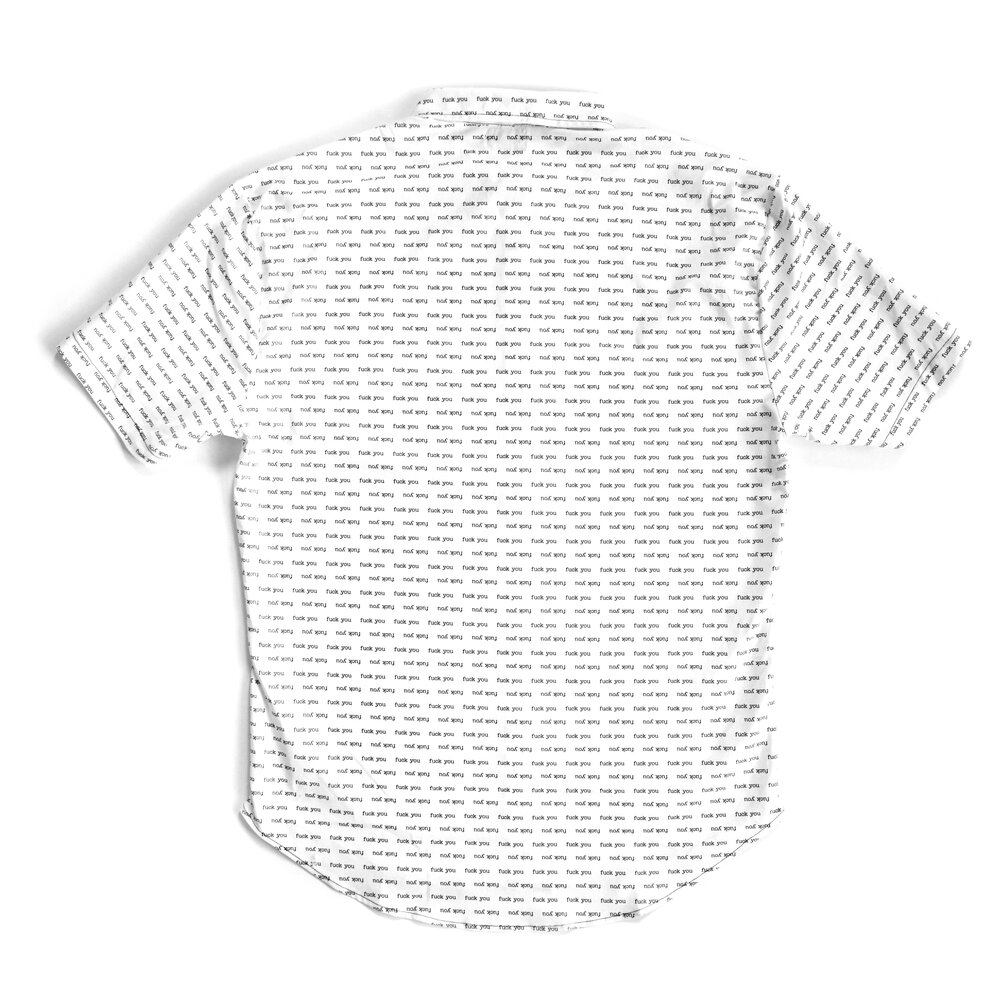 White "Fuck Button-Up Shirt — AKTIVIST
