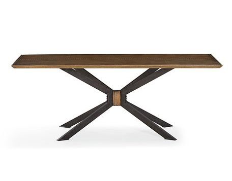 High/Low Modern Industrial Tapered Leg Dining Tables