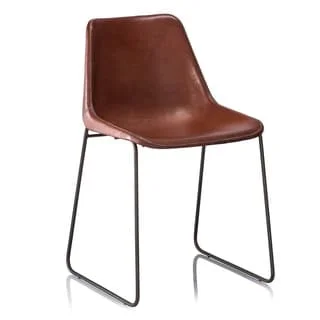    Hudson Brown Leather Dining Chair     $221.99 sold by Overstock.com  