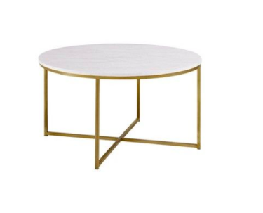    Faux Marble Coffee Table by Saracina Home, 36"     $149.99 sold by Target  