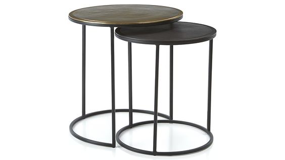    Knurl Accent Nesting Tables     $429.00 sold by Crate &amp; Barrel  