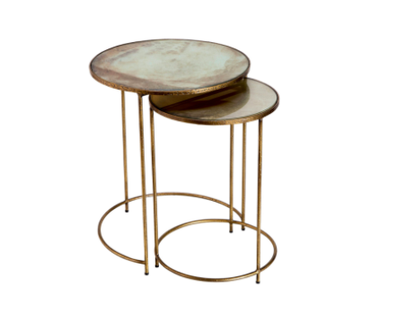    Royce Hollywood Regency Round Nesting Tables     $843.75 sold by Houzz  