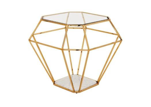    Asscher Gold Side Table by Eichholtz     $1,095.00 sold by Houzz  