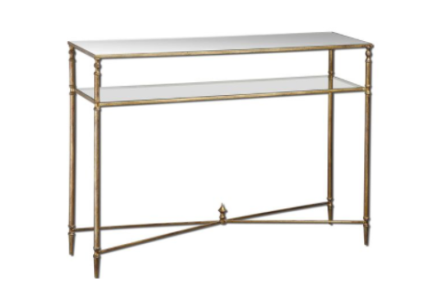    Henzler Mirrored Glass Console Table, 45" W     $503.80 sold by France &amp; Sone     