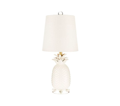   White Ceramic Pineapple Lamp    $54.97 sold on Amazon  