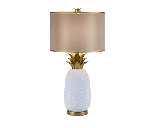    Oahu White Ceramic Pineapple Table Lamp by Catalina     $137.99 sold on Houzz  