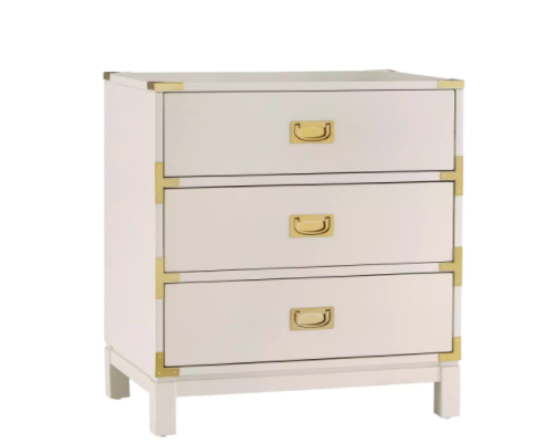    Kedric 3 Drawer Gold Accent Chest by by iNSPIRE Q     $279.99 sold by Overstock.com  