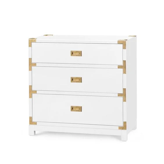    Victoria 3-Drawer Side Table by Bungalow 5     $1,531.00 sold on Houzz  