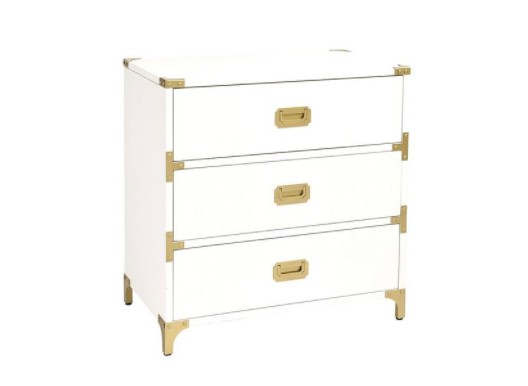    Charlotte 3-Drawer Campaign Chest     $479.20 sold by Ballard Designs  