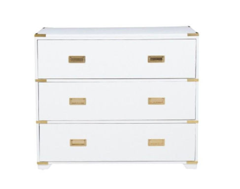    White Campaign Style Drawer Chest by Pulaski     $519.99 sold by Target  
