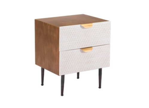    Honeycomb Antique End Table by Zuo     $253.74 sold by Home Depot  