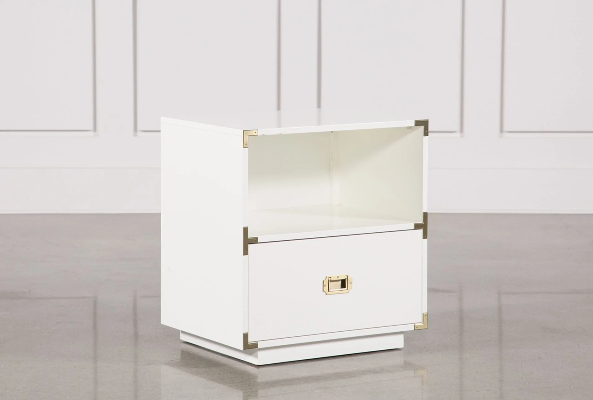    Adams White 1-Drawer Nightstand     $150.00 sold by Living Spaces  