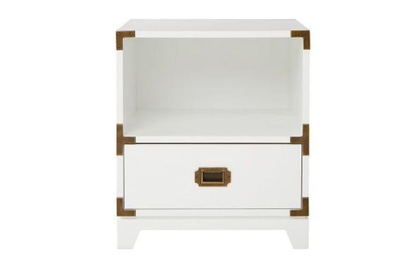    White Campaign Nightstand     $299.99 sold by Land of Nod  