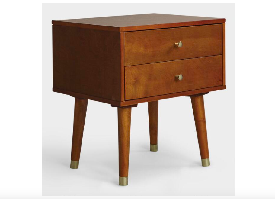    Light Walnut Wood Caleb 2 Drawer Accent Table     $179.99 sold by World Market  