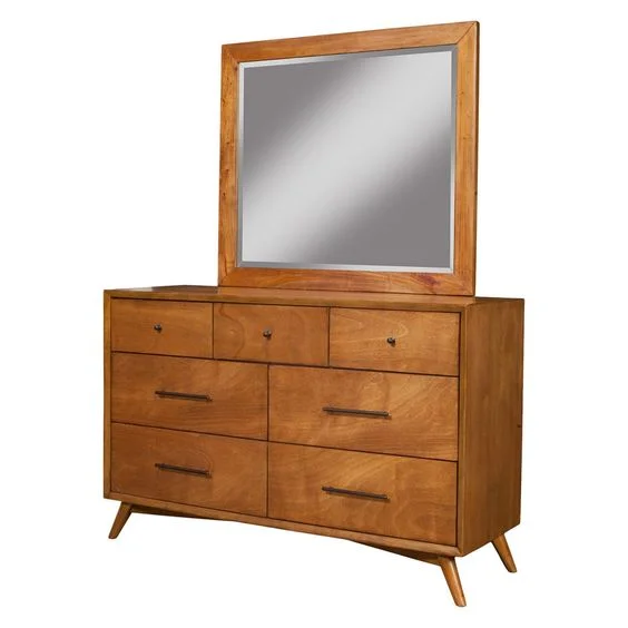    Alpine Furniture Flynn 7 Drawer Dresser with Optional Mirror     $839.99 (without mirror) sold by Hayneedle  