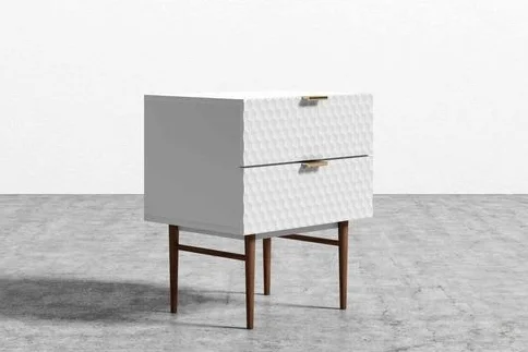 High/Low Honeycomb Front Nightstands