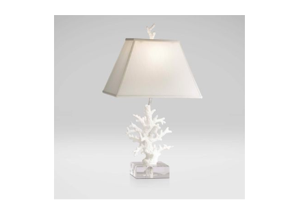 High/Low Faux Coral Table Lamps