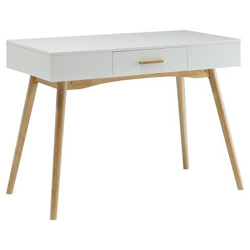    Oslo One Drawer Desk White by Convenience Concepts     $189.99 sold by Target  
