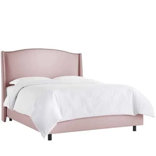    Nail Button Wingback Bed by Skyline Furniture in Shantung Woodrose     $767.97 sold by Overstock.com  