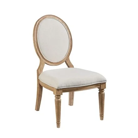    Magnolia Home Emery Ivory Burlap Side Chair By Joanna Gaines     $199.00 sold by Living Spaces  