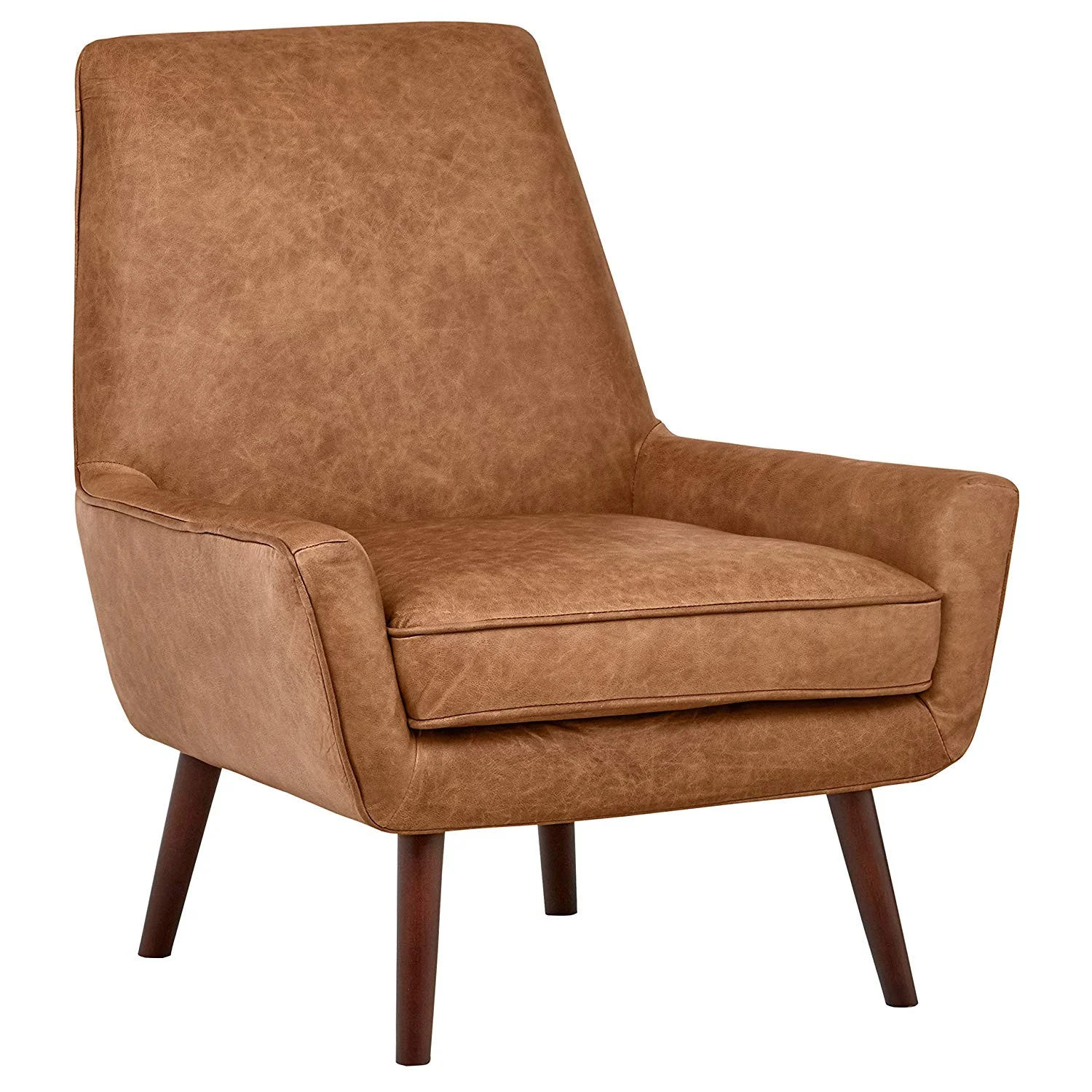    Rivet Jamie Mid-Century Leather Low Arm Accent Chair     $425.00 sold by Amazon  