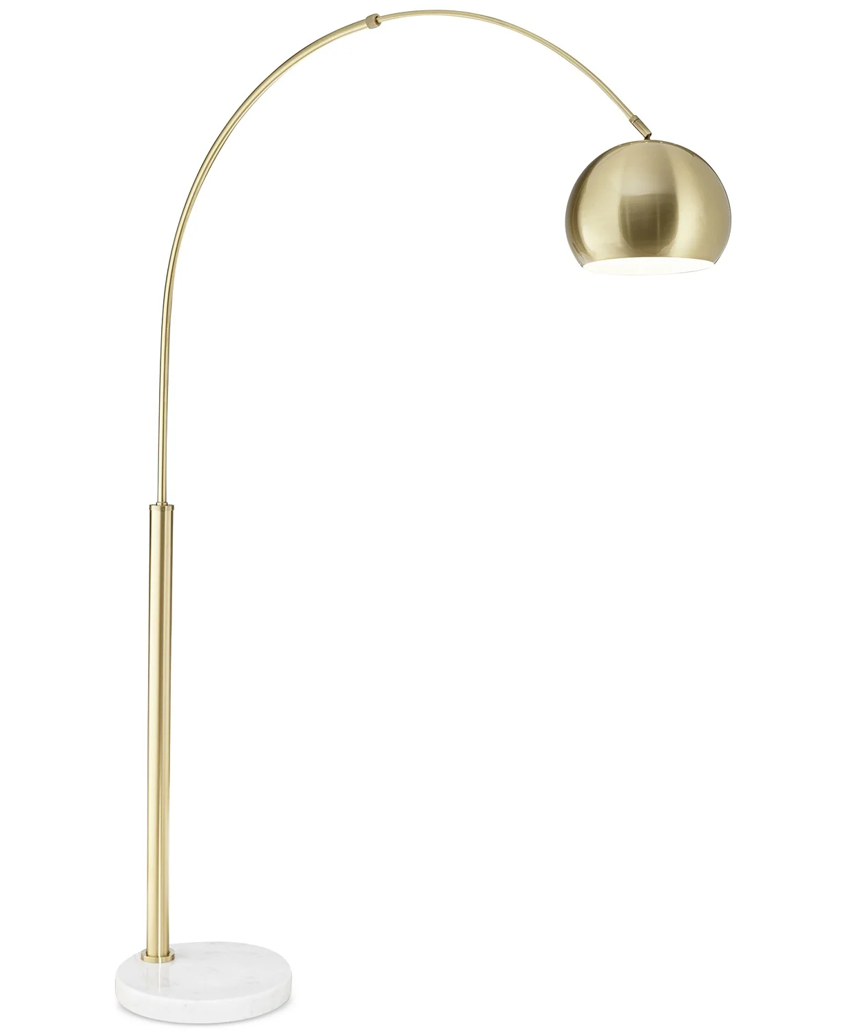 High Low Brass Arc Lamp With Marble Base Hi Lo Home
