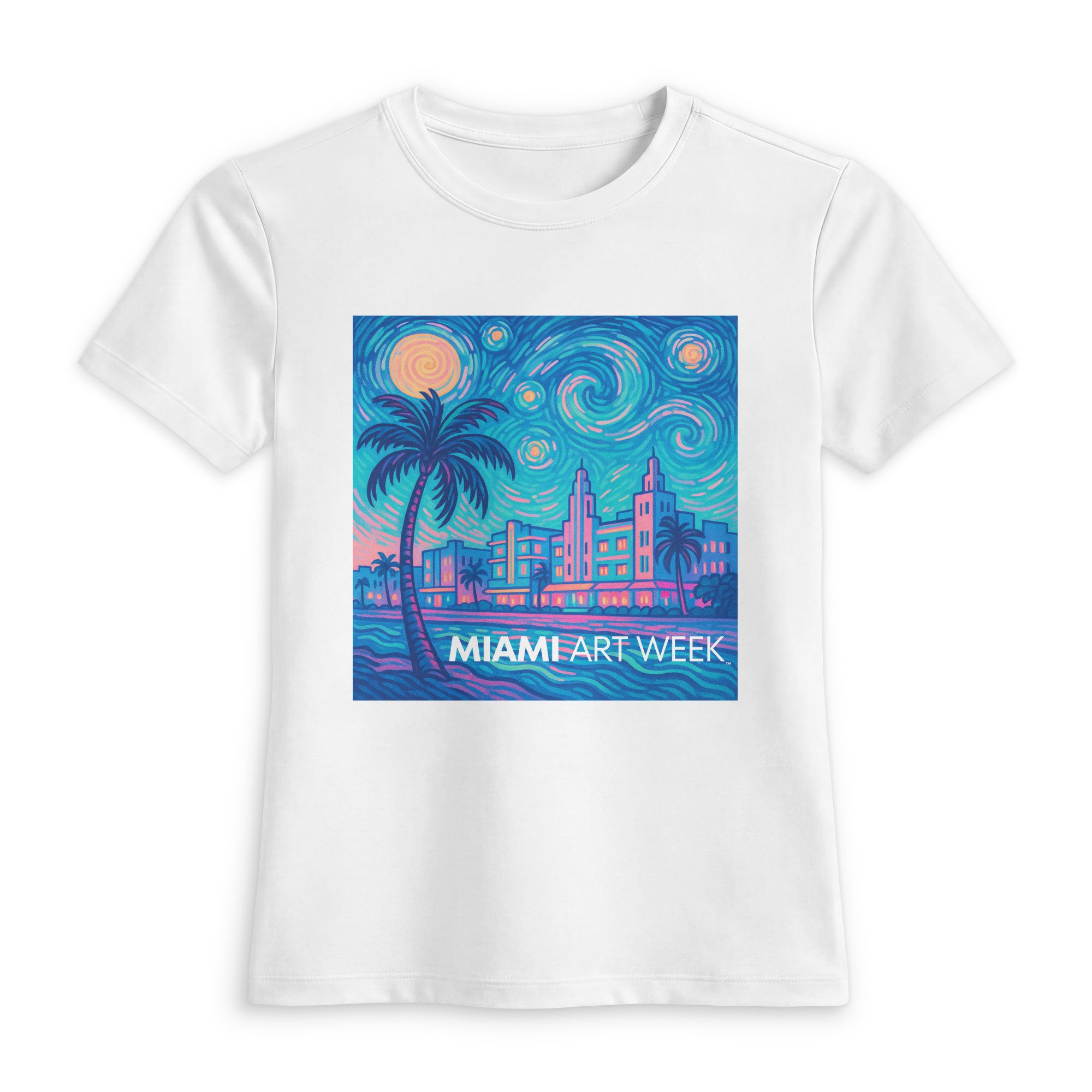 Miami Art Week™ Art Deco Women's luxe fitted tee