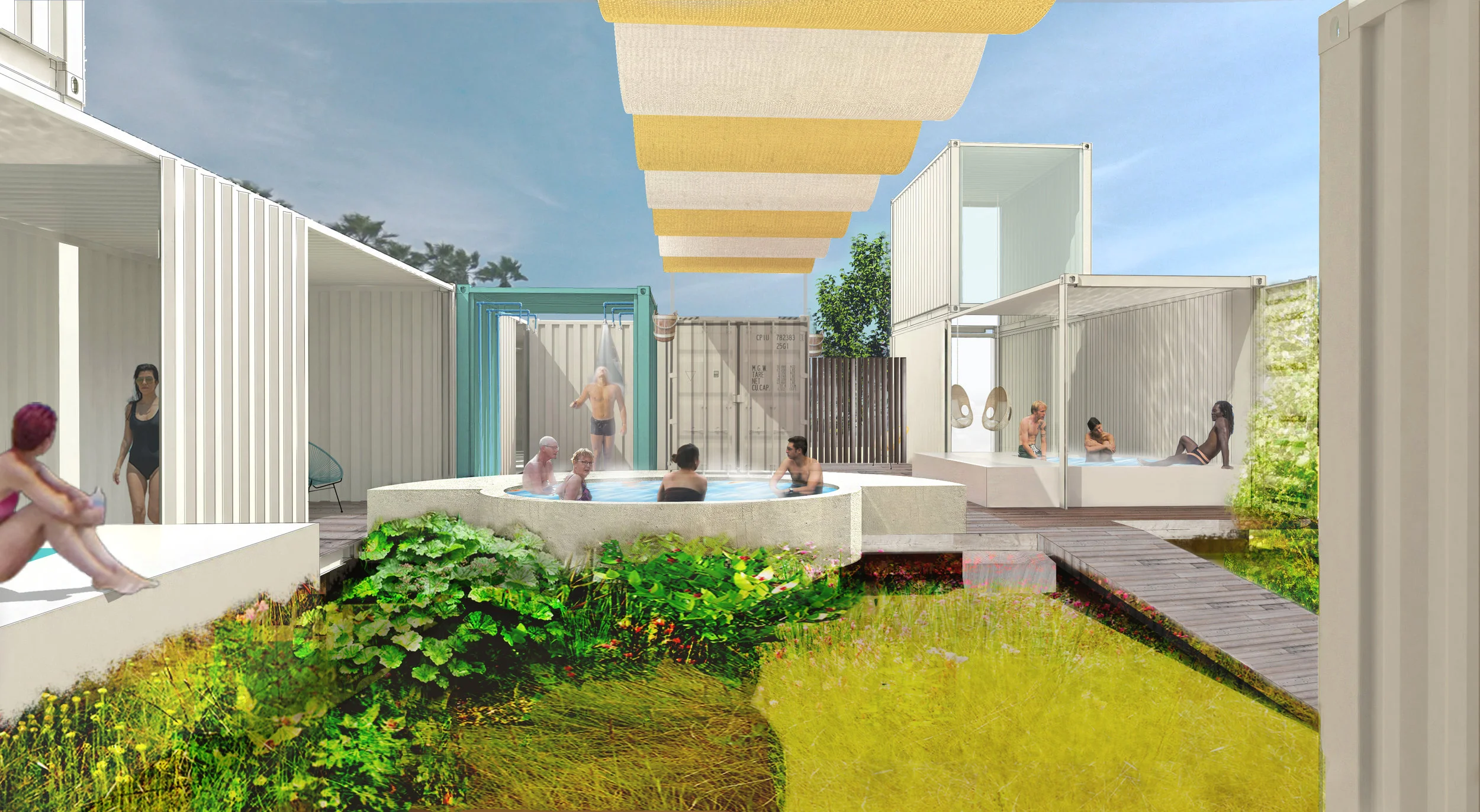 Rendering of an early layout iteration.