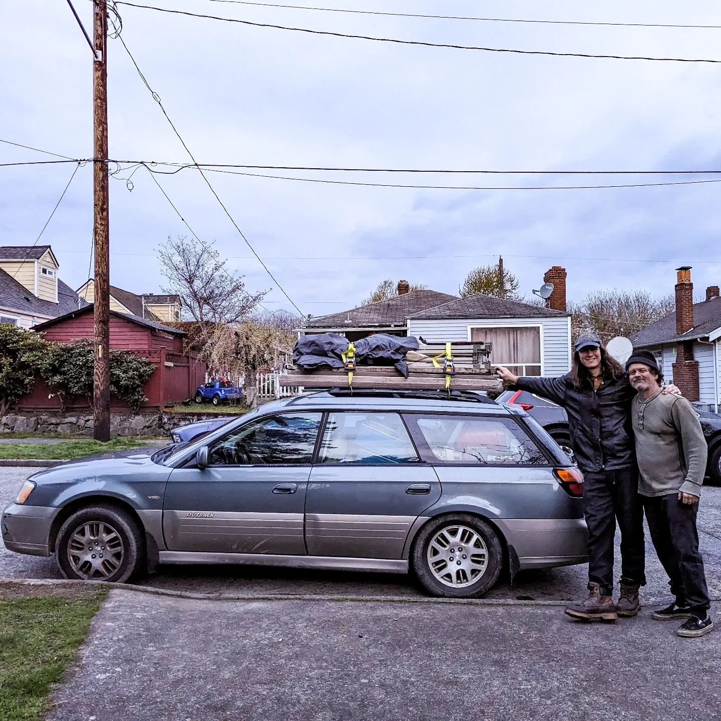 When your two pickups and old box truck are out of commission, you pack a 15-ft market setup in a Subaru. It's been a morning of Tetris and ratchet straps. 💪

Next week, we plan to roll into the market in a Mini Cooper.