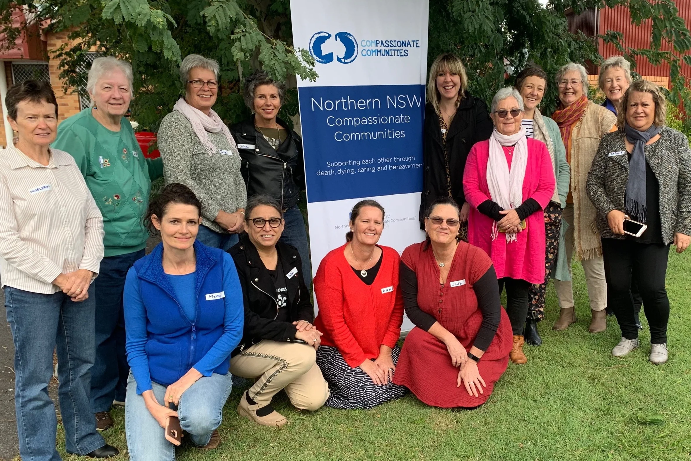 Some of the Compassionate Communities Northern NSW group (and Gillian from the Sunshine Coast!) training up as facilitators of end of life planning workshop - Ten Things to Know Before You Go.