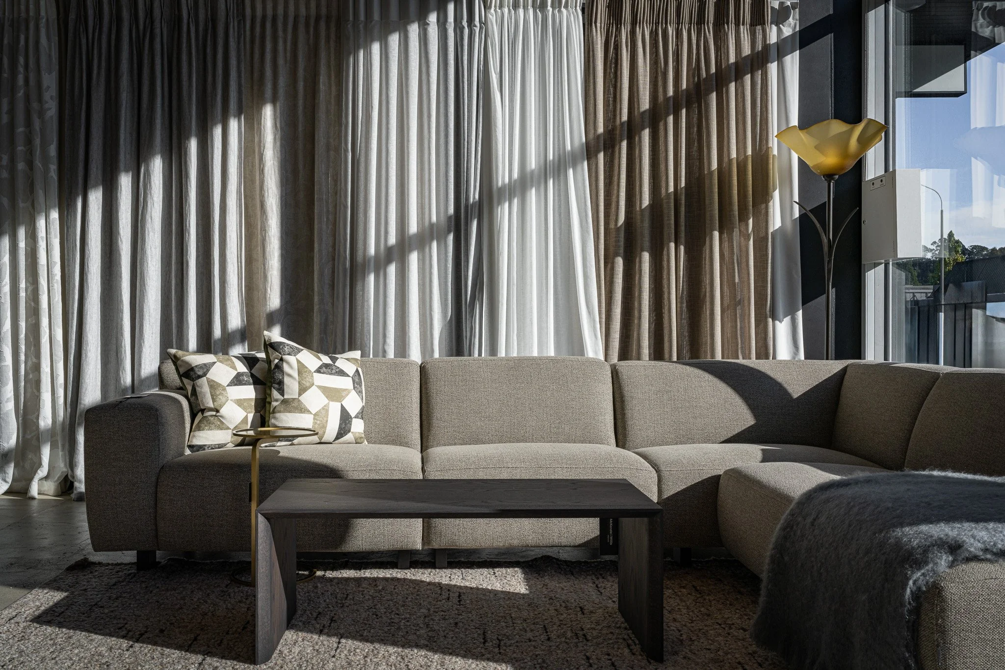 Sofa at McKenzie & Willis Dunedin retail store by Dunedin photographer Nick Beadle