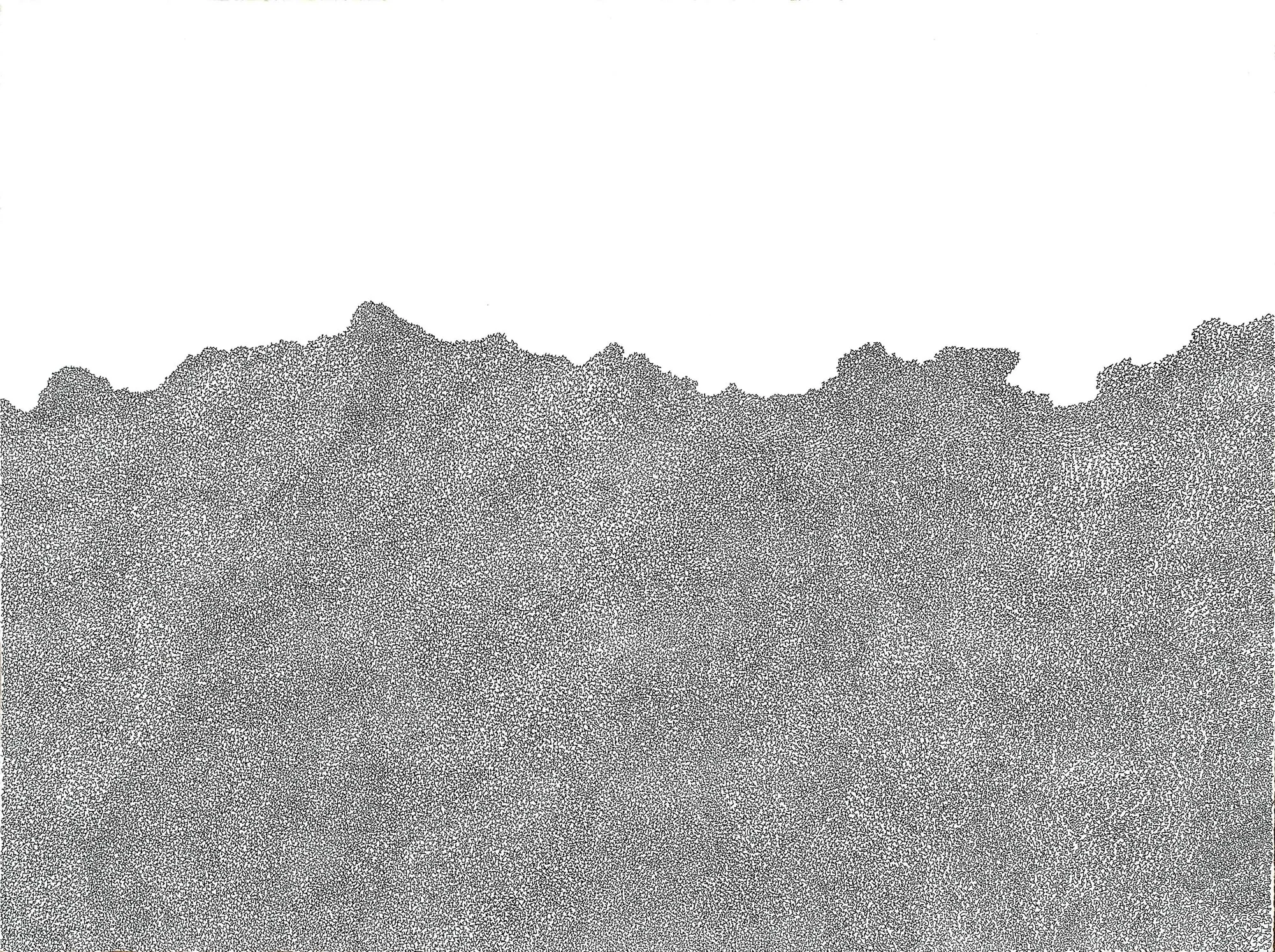 One thread 2012 Felt tip pen on paper 56.5 cm x 76 cm