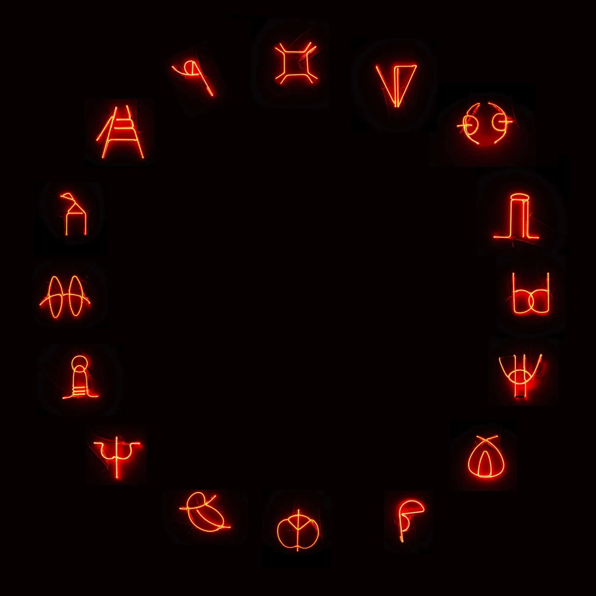 Cycle of Life 2012-2013 Neon on panel 198cm x 198 cm Edition of 3 + 2 AP
