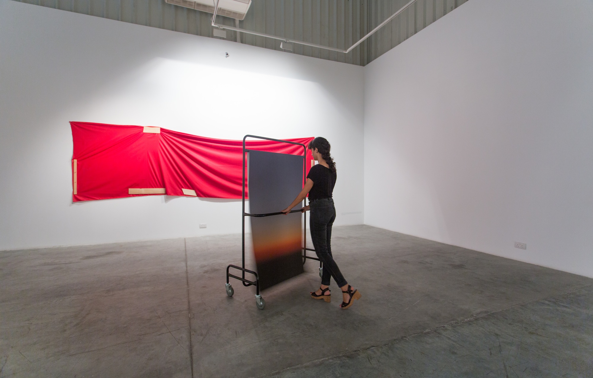  Installation view / Intangible experiences, arrangements, and manoeuvres 