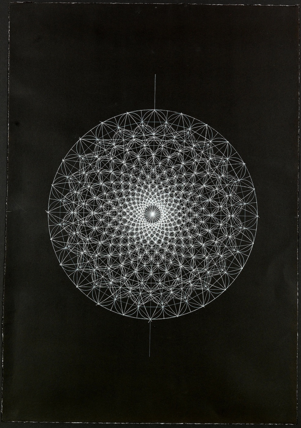 Sara Salman Solar 2009 Ink on prepared paper 63.5 x 45.5 cm