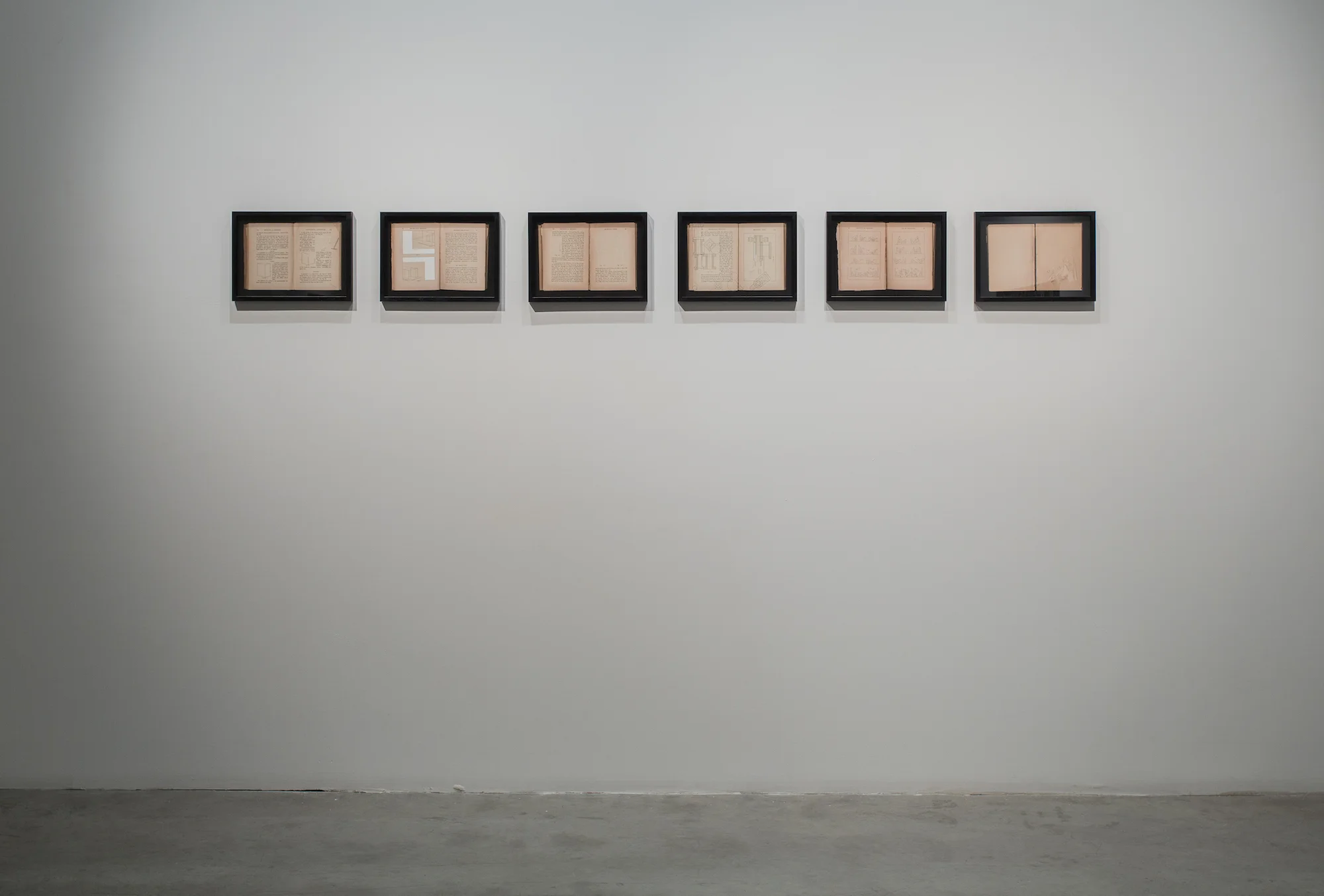 Working Drawings (set of 6) 2014 Inkjet print on Hahnemühle paper 23.5 x 31.75 cm each Edition 5 + 2AP