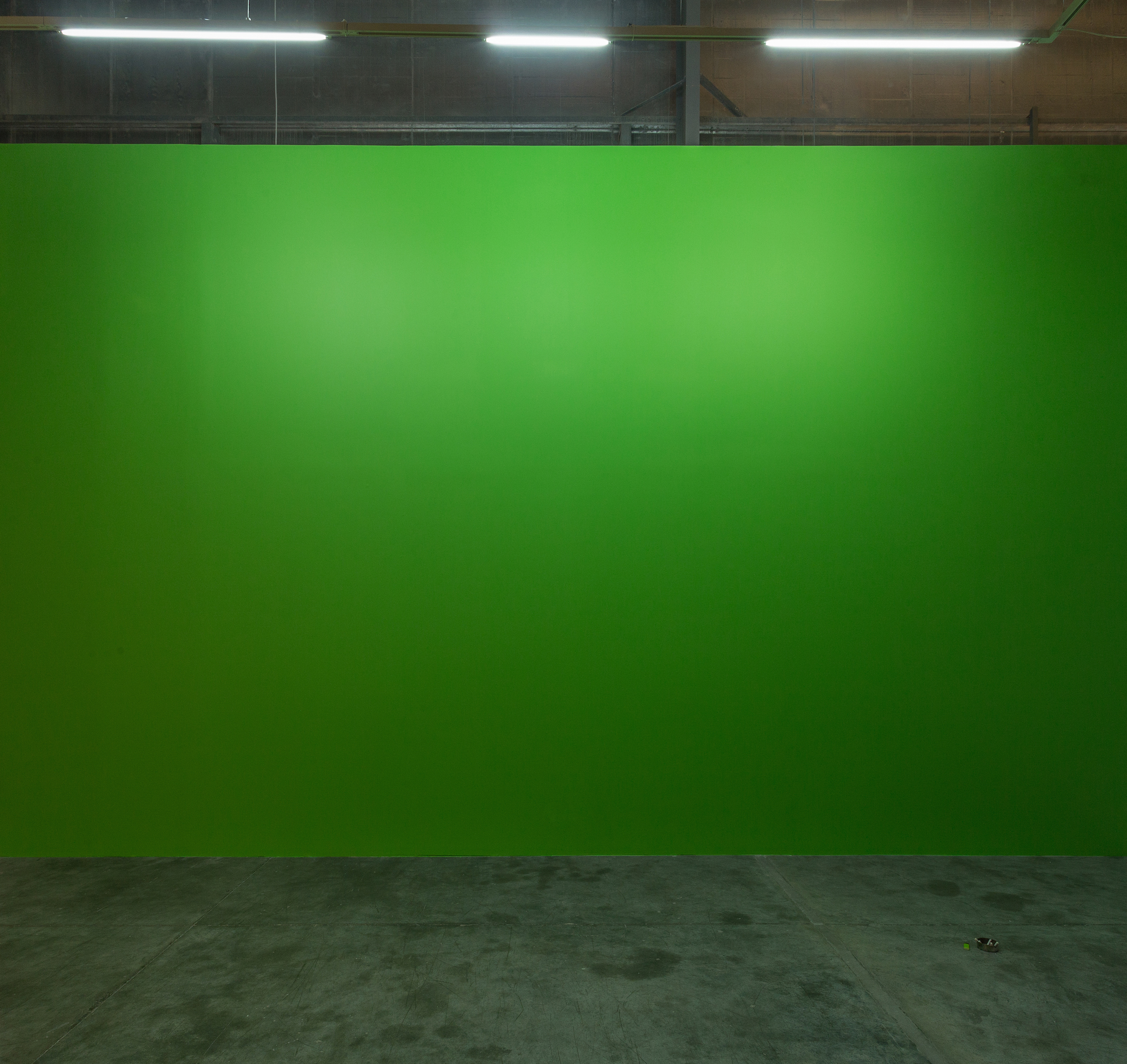  Green wall Fluorescent light, Hassan’s ashtray 2014 Variable dimensions 
