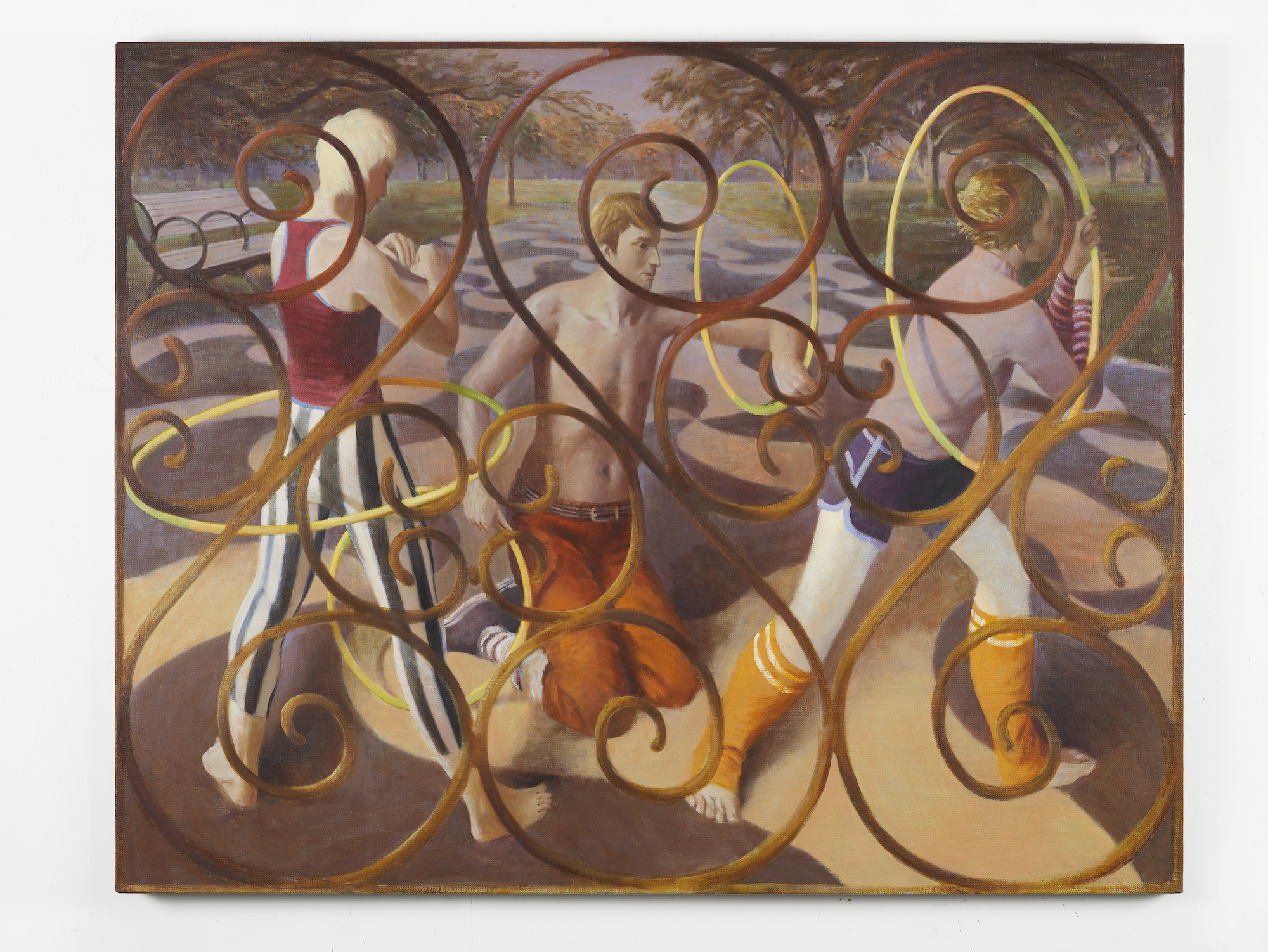  Rings VIII (Parade) 2014 Oil on linen 120 x 150 cm 